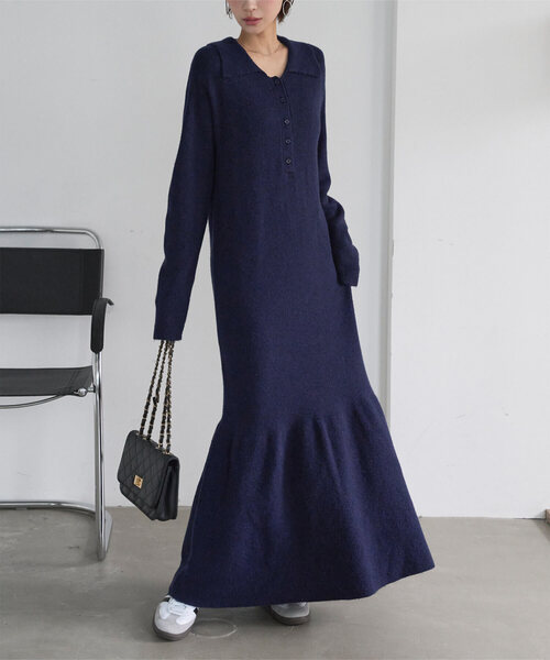 セール】ポロニットワンピース（ワンピース）｜KOBE LETTUCE