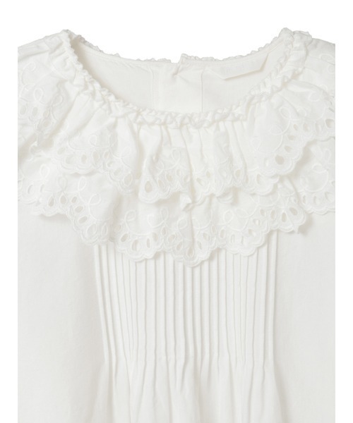 PINK HOUSE（ピンクハウス）の「スカラップレース使いダンガリーブラウス（シャツ/ブラウス・レディース・レッド/ピンク/インディゴブルー/カーキ/ブラック/ホワイト・フリー）」の8枚目の写真