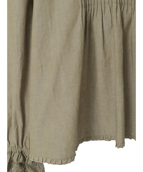 PINK HOUSE（ピンクハウス）の「スカラップレース使いダンガリーブラウス（シャツ/ブラウス・レディース・レッド/ピンク/インディゴブルー/カーキ/ブラック/ホワイト・フリー）」の19枚目の写真