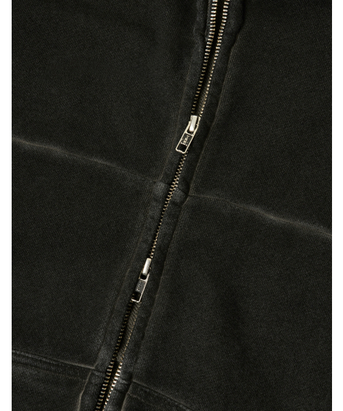 LORES（ロアス）の「Pigment Dyed Split Zip Hoodie - Charcoal（パーカー・レディース・その他・S/M/L）」の3枚目の写真