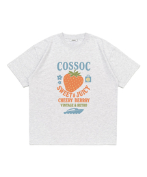 ジュシ レトロ 半袖Tシャツ (ライトグレー)