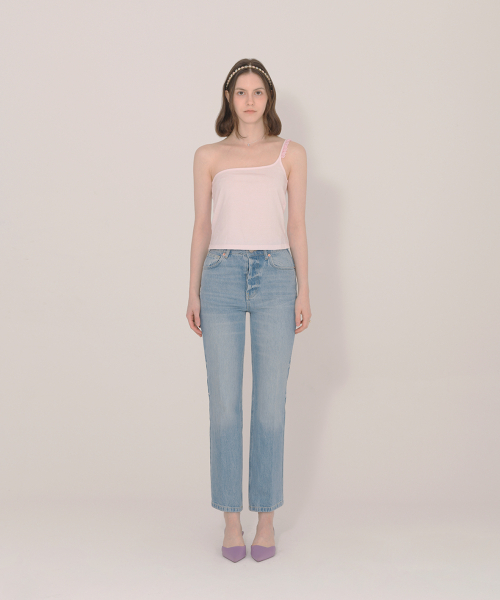 ICE GARDEN A.508(アイス ガーデン エイオーゴンパル)の「Lace Trimming One Shoulder Camisole(Tシャツ/カットソー・レディース・その他・S/M)」の1枚目の写真