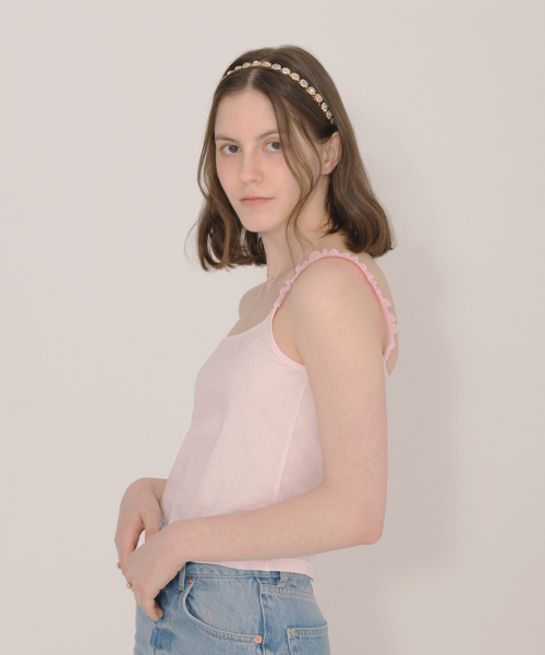 ICE GARDEN A.508(アイス ガーデン エイオーゴンパル)の「Lace Trimming One Shoulder Camisole(Tシャツ/カットソー・レディース・その他・S/M)」の4枚目の写真