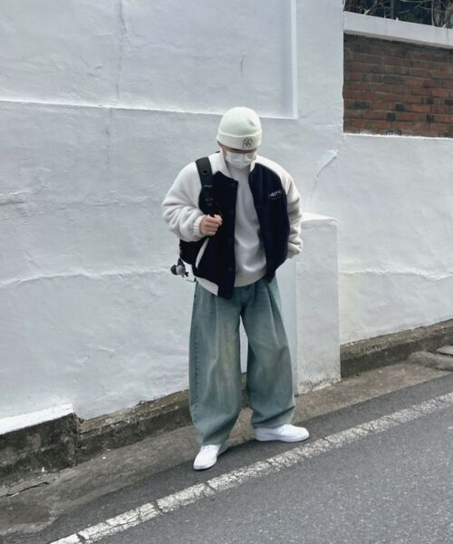 XTONZ（エクストーンズ）の「XP172 ビッグワイドバルーンデニムパンツ (ブルー)（デニムパンツ・レディース・その他・SMALL/MEDIUM/LARGE）」の6枚目の写真