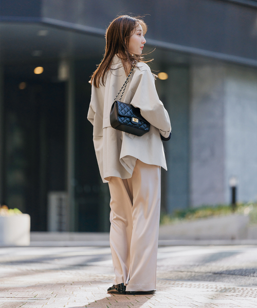 Noble（ノーブル）の「《WEB限定追加》コットンダブルクロスハーフコート（その他アウター・レディース・ベージュ/アイボリー・38/36）」の5枚目の写真