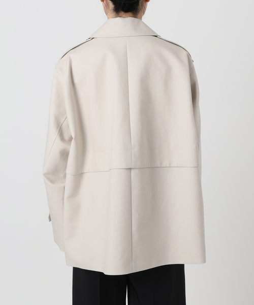 Noble（ノーブル）の「《WEB限定追加》コットンダブルクロスハーフコート（その他アウター・レディース・ベージュ/アイボリー・38/36）」の5枚目の写真