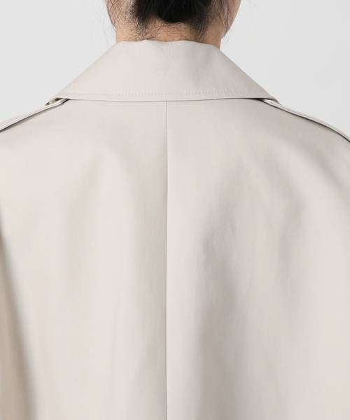 Noble（ノーブル）の「《WEB限定追加》コットンダブルクロスハーフコート（その他アウター・レディース・ベージュ/アイボリー・38/36）」の7枚目の写真