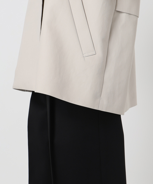 Noble（ノーブル）の「《WEB限定追加》コットンダブルクロスハーフコート（その他アウター・レディース・ベージュ/アイボリー・38/36）」の11枚目の写真