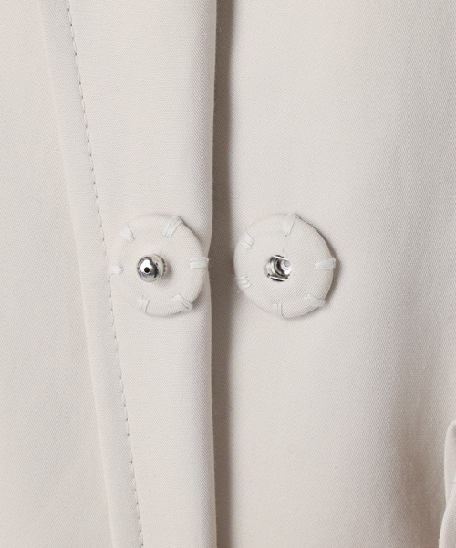 Noble（ノーブル）の「《WEB限定追加》コットンダブルクロスハーフコート（その他アウター・レディース・ベージュ/アイボリー・38/36）」の12枚目の写真