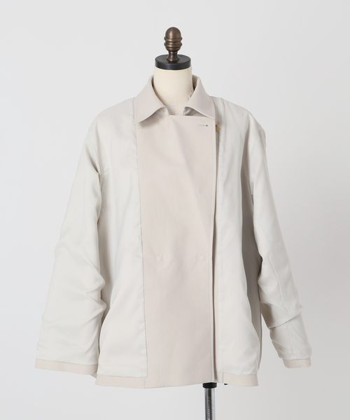 Noble（ノーブル）の「《WEB限定追加》コットンダブルクロスハーフコート（その他アウター・レディース・ベージュ/アイボリー・38/36）」の13枚目の写真