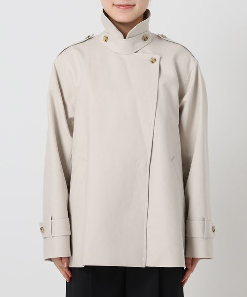 Noble（ノーブル）の「《WEB限定追加》コットンダブルクロスハーフコート（その他アウター・レディース・ベージュ/アイボリー・38/36）」の15枚目の写真