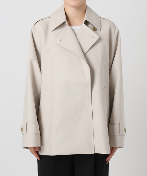 Noble（ノーブル）の「《WEB限定追加》コットンダブルクロスハーフコート（その他アウター・レディース・ベージュ/アイボリー・38/36）」の18枚目の写真