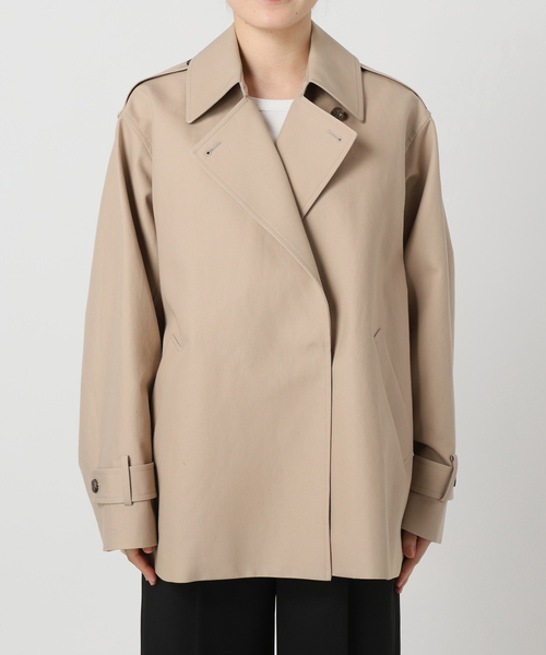 Noble（ノーブル）の「《WEB限定追加》コットンダブルクロスハーフコート（その他アウター・レディース・ベージュ/アイボリー・38/36）」の21枚目の写真