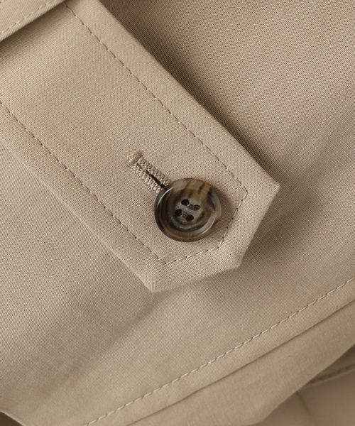 Noble（ノーブル）の「《WEB限定追加》コットンダブルクロスハーフコート（その他アウター・レディース・ベージュ/アイボリー・38/36）」の22枚目の写真