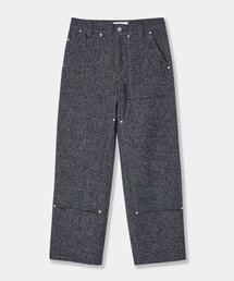 AFTERPRAY（アフタープレイ）の「ワイドウールカーペンターパンツインディゴ（その他パンツ）」