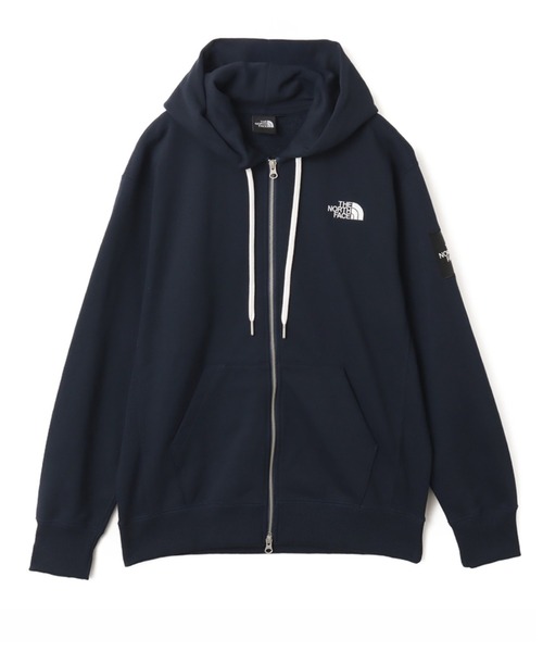 THE NORTH FACE(ザノースフェイス)の「THE NORTH FACE Square Logo Full Zip / ザ ノース フェイス スクエア ロゴ フル ジップ フーディー(パーカー・メンズ・ネイビー/グレー・S/M/L/XL/XXL)」の2枚目の写真