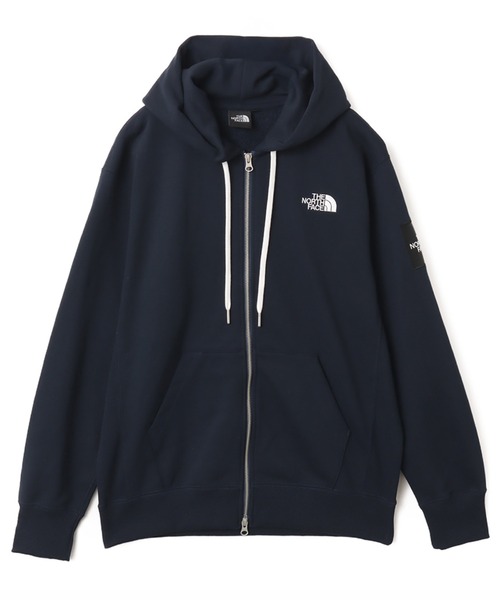 THE NORTH FACE(ザノースフェイス)の「THE NORTH FACE Square Logo Full Zip / ザ ノース フェイス スクエア ロゴ フル ジップ フーディー(パーカー・メンズ・ネイビー/グレー・S/M/L/XL/XXL)」の4枚目の写真