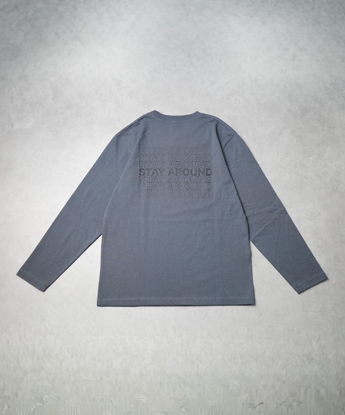 B.I.D.(ビーアイディー)の「《プリントロングスリーブTシャツ(STAY AROUND)》(Tシャツ/カットソー・メンズ・ホワイト/ブラック/チャコールグレー・MEDIUM)」の14枚目の写真