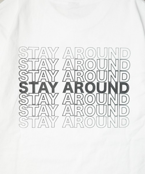 B.I.D.(ビーアイディー)の「《プリントロングスリーブTシャツ(STAY AROUND)》(Tシャツ/カットソー・メンズ・ホワイト/ブラック/チャコールグレー・MEDIUM)」の21枚目の写真