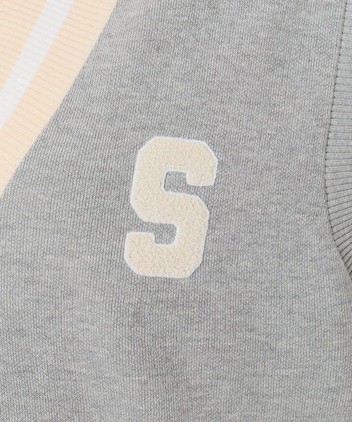 SLOBE IENA（スローブイエナ）の「サガラ刺繍レタードベスト（ベスト・レディース・ベージュ/チャコールグレー・FREE）」の9枚目の写真