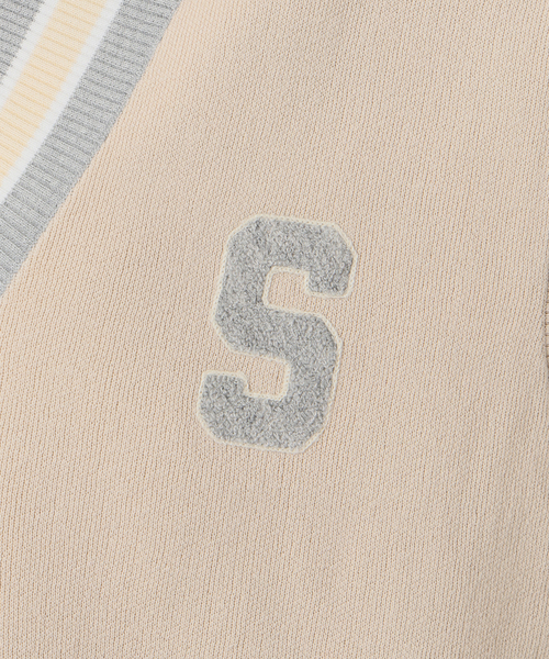 SLOBE IENA（スローブイエナ）の「サガラ刺繍レタードベスト（ベスト・レディース・ベージュ/チャコールグレー・FREE）」の12枚目の写真