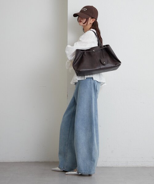 mystic(ミスティック)の「ベルト付きマルチBAG(トートバッグ・レディース・ブラウン/キャメル・ONE SIZE)」の3枚目の写真