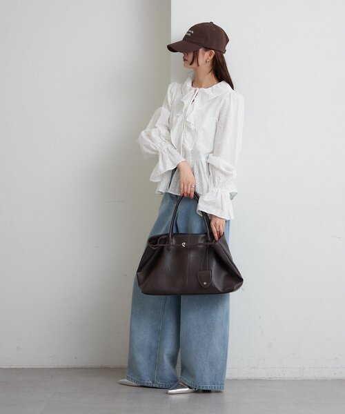 mystic(ミスティック)の「ベルト付きマルチBAG(トートバッグ・レディース・ブラウン/キャメル・ONE SIZE)」の4枚目の写真