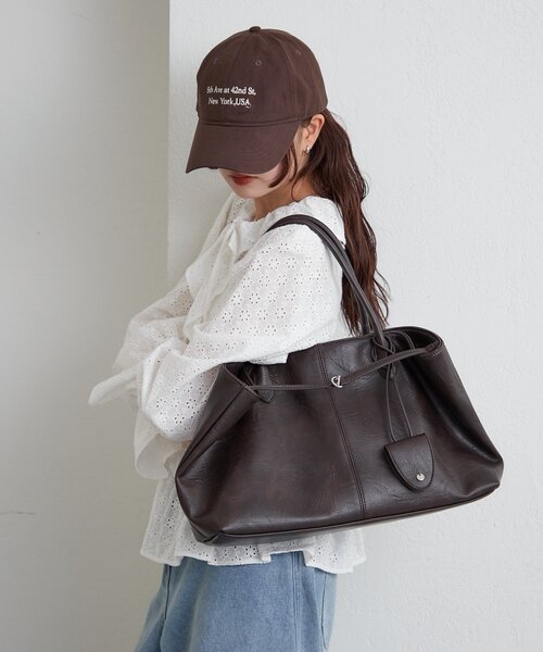 mystic(ミスティック)の「ベルト付きマルチBAG(トートバッグ・レディース・ブラウン/キャメル・ONE SIZE)」の5枚目の写真