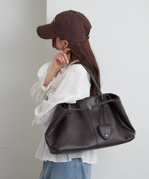 mystic(ミスティック)の「ベルト付きマルチBAG(トートバッグ・レディース・ブラウン/キャメル・ONE SIZE)」の6枚目の写真