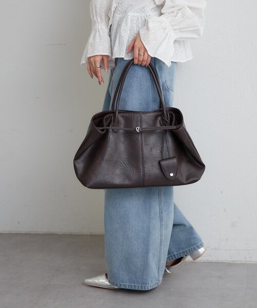 mystic(ミスティック)の「ベルト付きマルチBAG(トートバッグ・レディース・ブラウン/キャメル・ONE SIZE)」の7枚目の写真