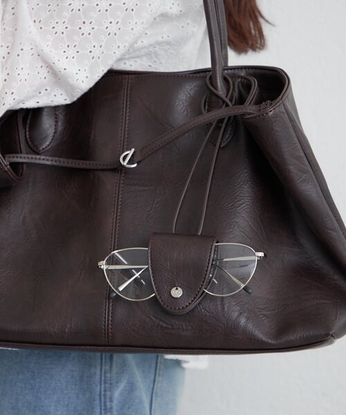 mystic(ミスティック)の「ベルト付きマルチBAG(トートバッグ・レディース・ブラウン/キャメル・ONE SIZE)」の8枚目の写真