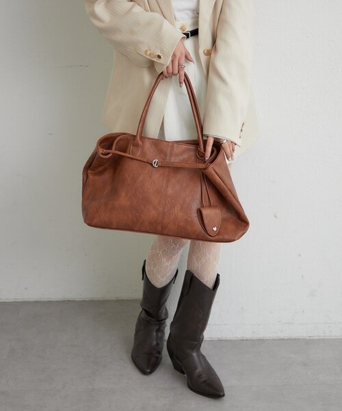 mystic(ミスティック)の「ベルト付きマルチBAG(トートバッグ・レディース・ブラウン/キャメル・ONE SIZE)」の14枚目の写真