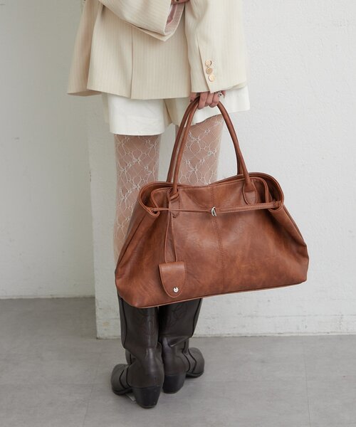 mystic(ミスティック)の「ベルト付きマルチBAG(トートバッグ・レディース・ブラウン/キャメル・ONE SIZE)」の18枚目の写真