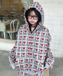 ViViDAY（ビビデー）の「【新色追加】英字プリントジップアップパーカー（パーカー）」