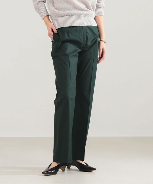 Demi-Luxe BEAMS（デミルクス ビームス）の「AK+1 / コットン ストレッチ パンツ（その他パンツ・レディース・ブラウン/ダークグリーン・38/36）」の12枚目の写真