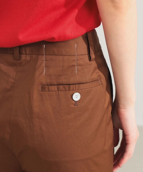 Demi-Luxe BEAMS（デミルクス ビームス）の「AK+1 / コットン ストレッチ パンツ（その他パンツ・レディース・ブラウン/ダークグリーン・38/36）」の18枚目の写真