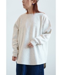 ハート付きカポック裏毛プルオーバー
