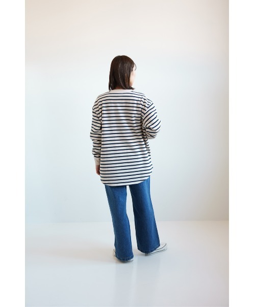 HEART MARKET（ハートマーケット）の「ハート付きカポック裏毛プルオーバー（Tシャツ/カットソー・レディース・グリーン/その他2/その他1/スミクロ/ダークパープル/アイボリー/グレー・FREE）」の9枚目の写真