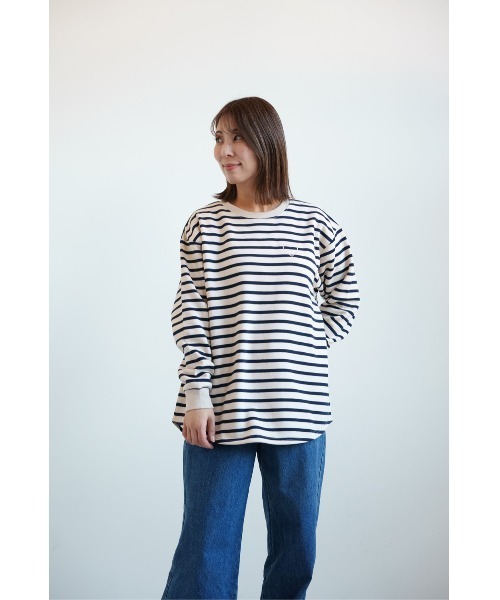 HEART MARKET（ハートマーケット）の「ハート付きカポック裏毛プルオーバー（Tシャツ/カットソー・レディース・グリーン/その他2/その他1/スミクロ/ダークパープル/アイボリー/グレー・FREE）」の10枚目の写真