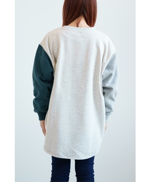 HEART MARKET（ハートマーケット）の「ハート付きカポック裏毛プルオーバー（Tシャツ/カットソー・レディース・グリーン/その他2/その他1/スミクロ/ダークパープル/アイボリー/グレー・FREE）」の16枚目の写真