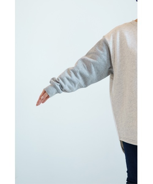 HEART MARKET（ハートマーケット）の「ハート付きカポック裏毛プルオーバー（Tシャツ/カットソー・レディース・グリーン/その他2/その他1/スミクロ/ダークパープル/アイボリー/グレー・FREE）」の17枚目の写真