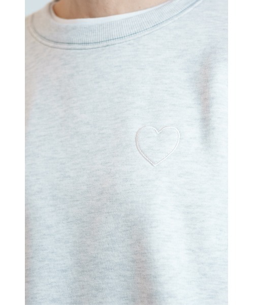 HEART MARKET（ハートマーケット）の「ハート付きカポック裏毛プルオーバー（Tシャツ/カットソー・レディース・グリーン/その他2/その他1/スミクロ/ダークパープル/アイボリー/グレー・FREE）」の18枚目の写真