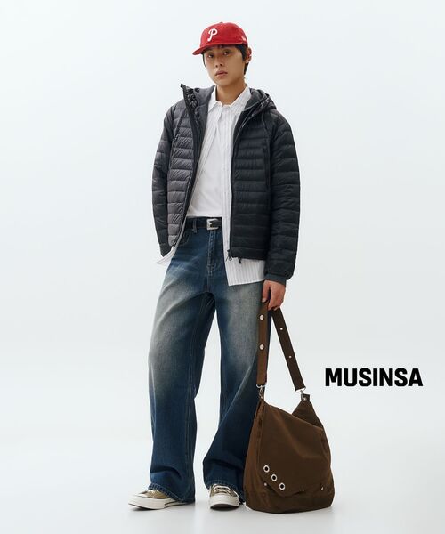 MUSINSA STANDARD（ムシンサスタンダード）の「ウォッシャブルスーピマコットンニットフードパーカージップアップ[ミディアムグレー]（ニット/セーター・メンズ・その他・SMALL/MEDIUM/LARGE/X-LARGE/2XL）」の11枚目の写真