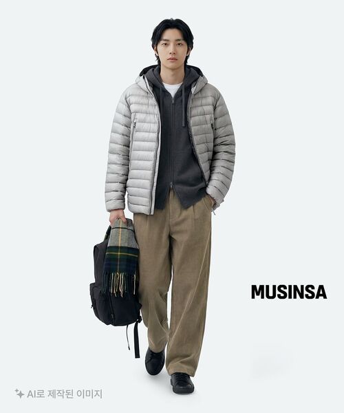 MUSINSA STANDARD（ムシンサスタンダード）の「ウォッシャブルスーピマコットンニットフードパーカージップアップ[ミディアムグレー]（ニット/セーター・メンズ・その他・SMALL/MEDIUM/LARGE/X-LARGE/2XL）」の22枚目の写真