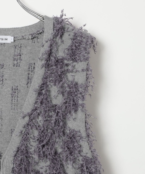 LEPSIM（レプシィム）の「フリンジWZIPベストチュニック　640632（ベスト・レディース・ブラウン/グレー/アイボリー・FREE）」の15枚目の写真