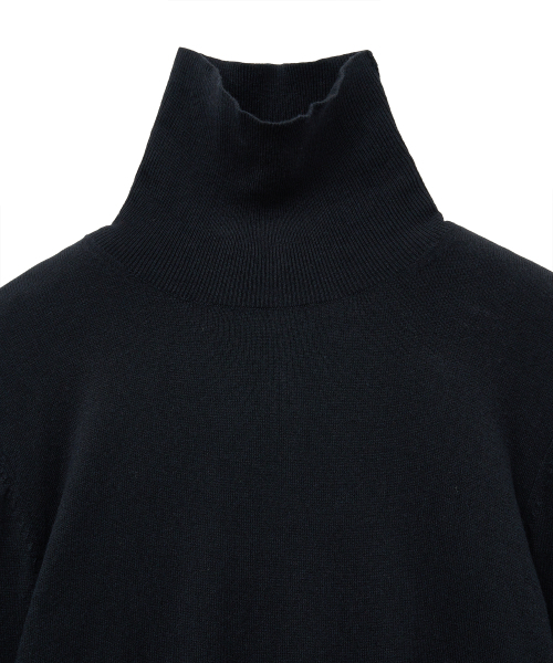 NOIRER(ノイア)の「カシミヤコットンタートルネック(ブラック)(ニット/セーター・メンズ・その他・48/50/52)」の4枚目の写真