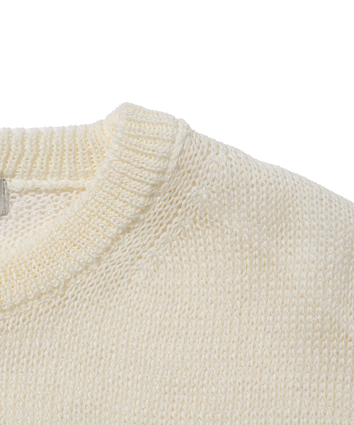 CARGOBROS FOR WOMAN(カーゴブロスフォーウィメン)の「ルーズパンチングサマー ニット (アイボリー)(ニット/セーター・レディース・その他・FREE)」の7枚目の写真