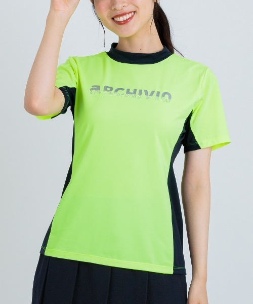 archivio(アルチビオ)の「<LADIES>UV速乾サイド配色プルオーバー(Tシャツ/カットソー・レディース・イエロー/ライトオレンジ系/ブラック/ホワイト・L/M/S)」の13枚目の写真