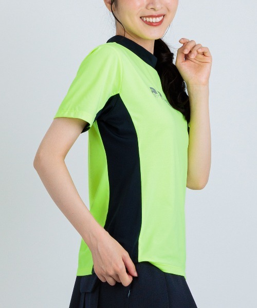 archivio(アルチビオ)の「<LADIES>UV速乾サイド配色プルオーバー(Tシャツ/カットソー・レディース・イエロー/ライトオレンジ系/ブラック/ホワイト・L/M/S)」の18枚目の写真
