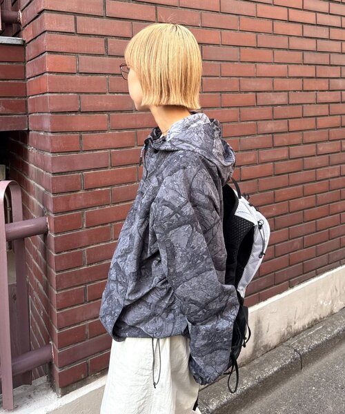 Franklin Climbing（フランクリンクライミング）の「【Franklin Climbing】撥水/ユニセックス/シティアクティブツリーカモアノラック（ナイロンジャケット・メンズ・ブラック/ネイビー・LARGE/MEDIUM）」の12枚目の写真